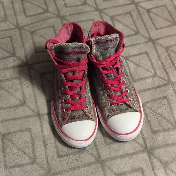 Converse CT Hi, Vision Fuscia/ Multi Color Textile - Youth 4 - Picture 2 of 10